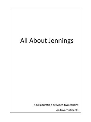 cover image of All About Jennings